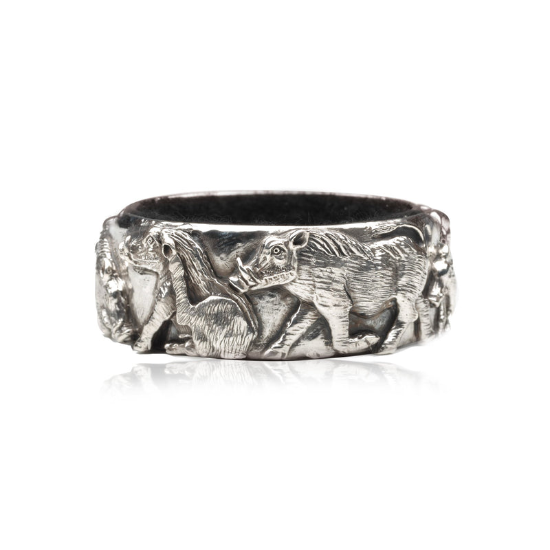 Warthog Wine Drip Ring in Sterling Silver