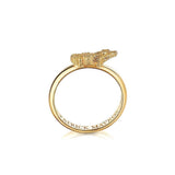 Animal Lover Croc Mini-Ring in 18K Gold