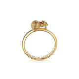 Animal Lover Dung Beetle Mini-Ring in 18K Gold