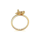 Animal Lover Grasshopper Mini-Ring in 18K Gold