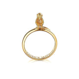 Animal Lover Monkey See No Evil Mini-Ring in 18K Gold