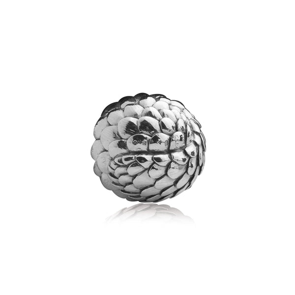 Pangolin Rolled Sculpture in Sterling Silver - Small